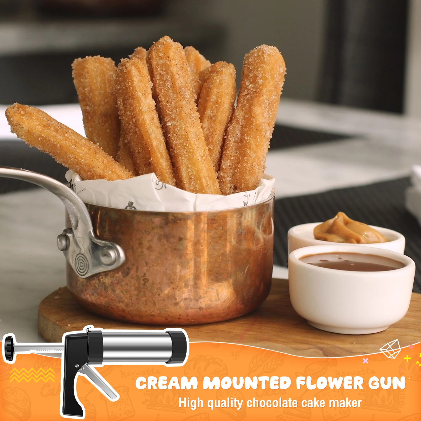 Churro Maker Machine Stainless - огляд і ціна Churros Maker Gun