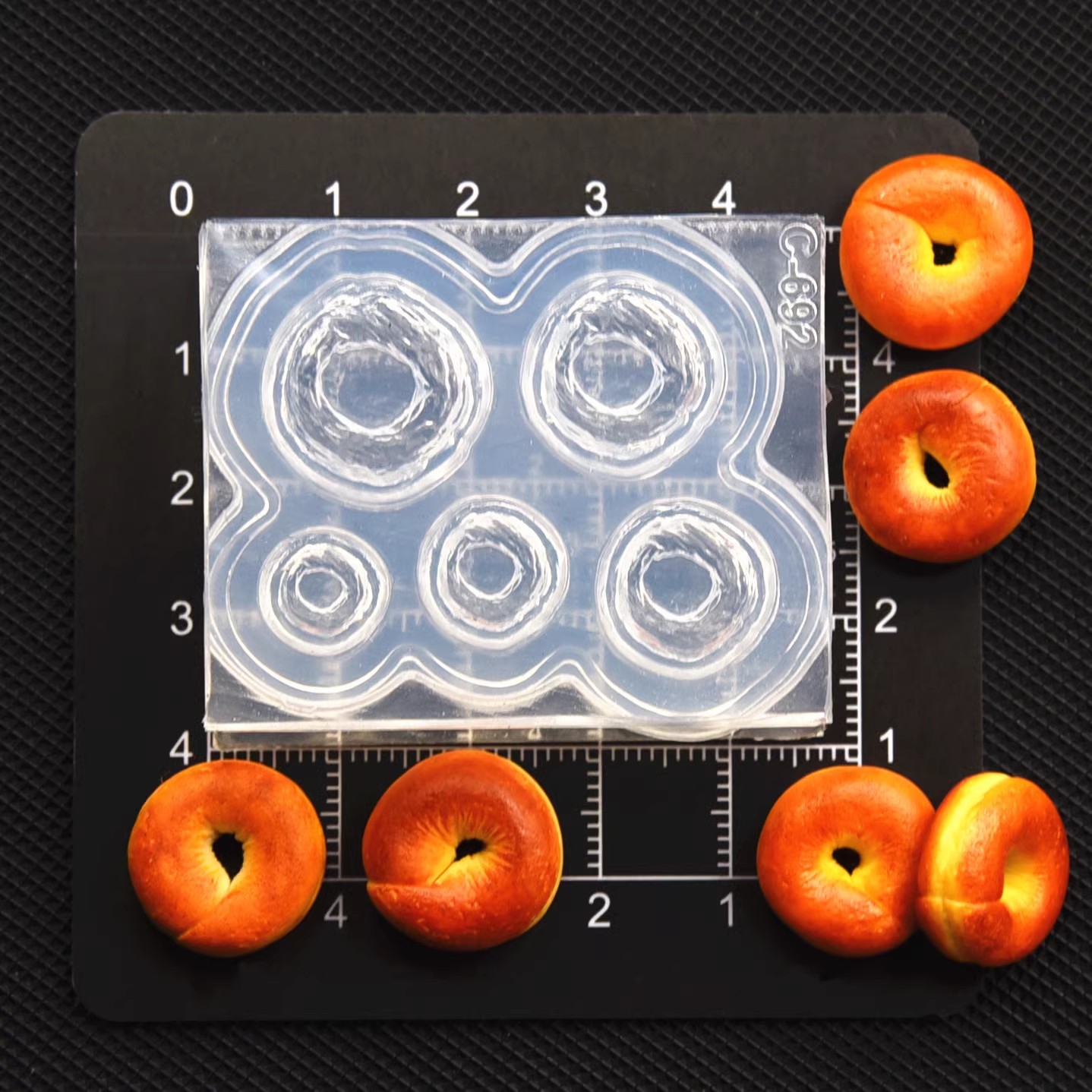 Polymer Clay Mini 3D Bagel Bre - огляд і ціна Donut Mold Silicone