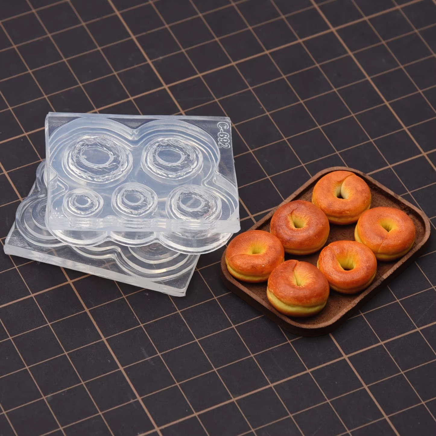 Polymer Clay Mini 3D Bagel Bre - огляд і ціна Donut Mold Silicone