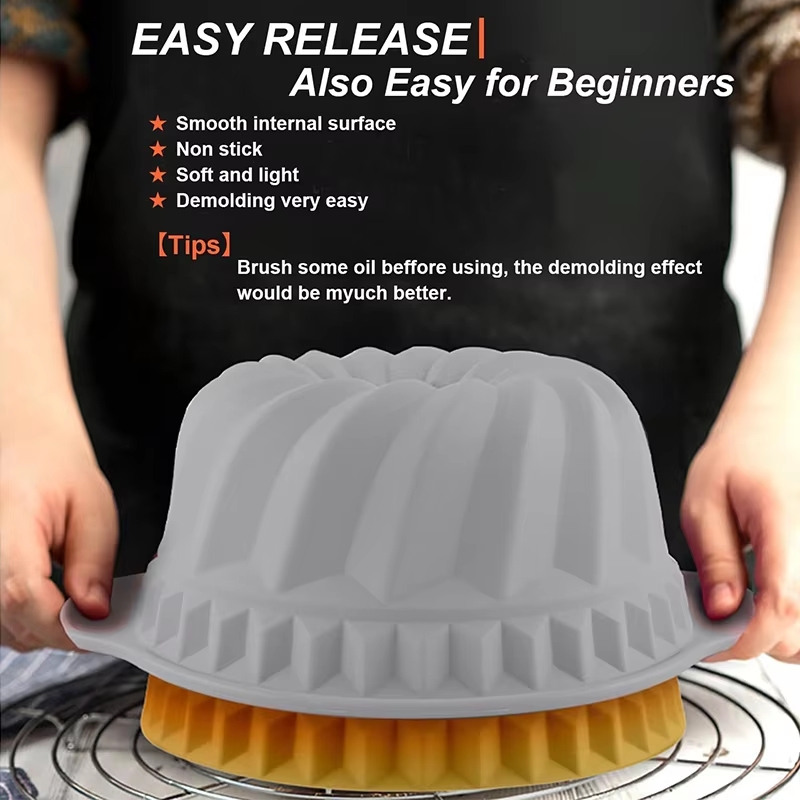 Silicone Fluted Cake Pans Non- - огляд і ціна Donut Mold Silicone