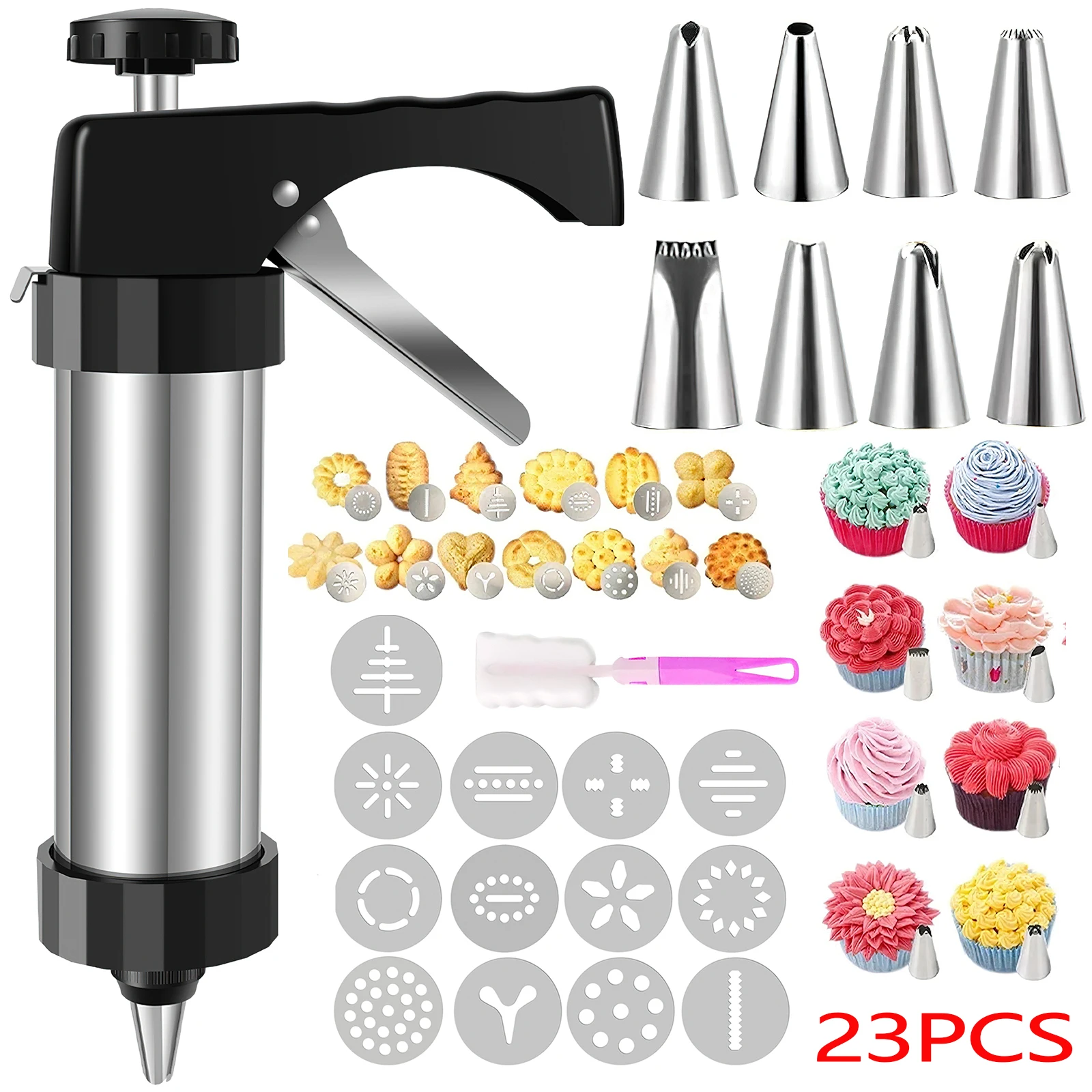 Christmas Cookie Press Gun and - огляд і ціна Churros Maker Gun