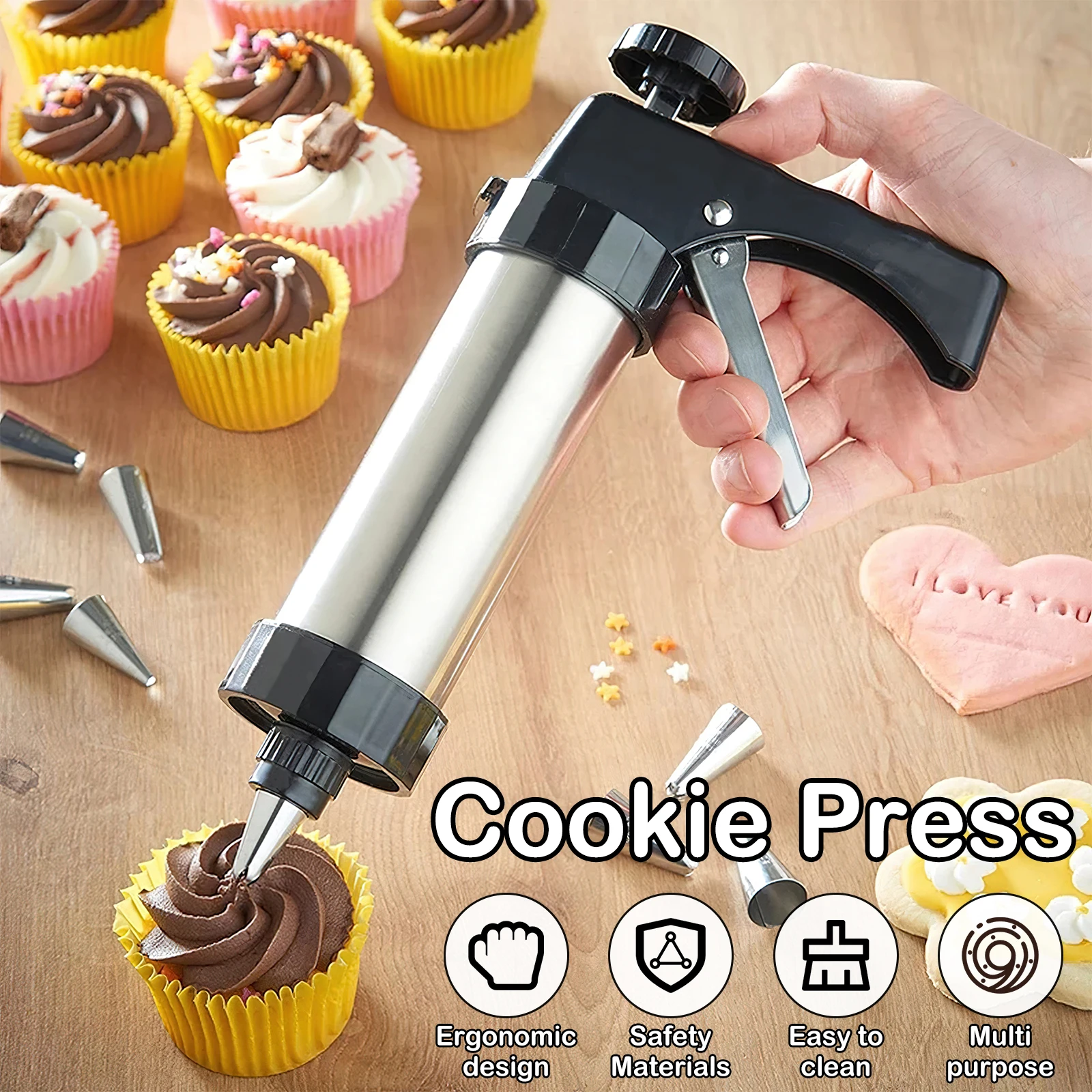 Christmas Cookie Press Gun and - огляд і ціна Churros Maker Gun