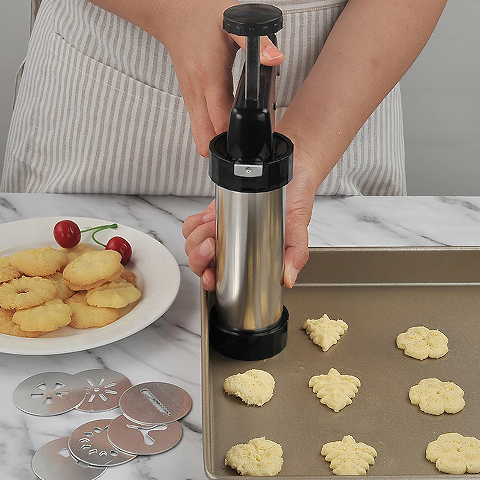 Christmas Cookie Press Gun and - огляд і ціна Churros Maker Gun